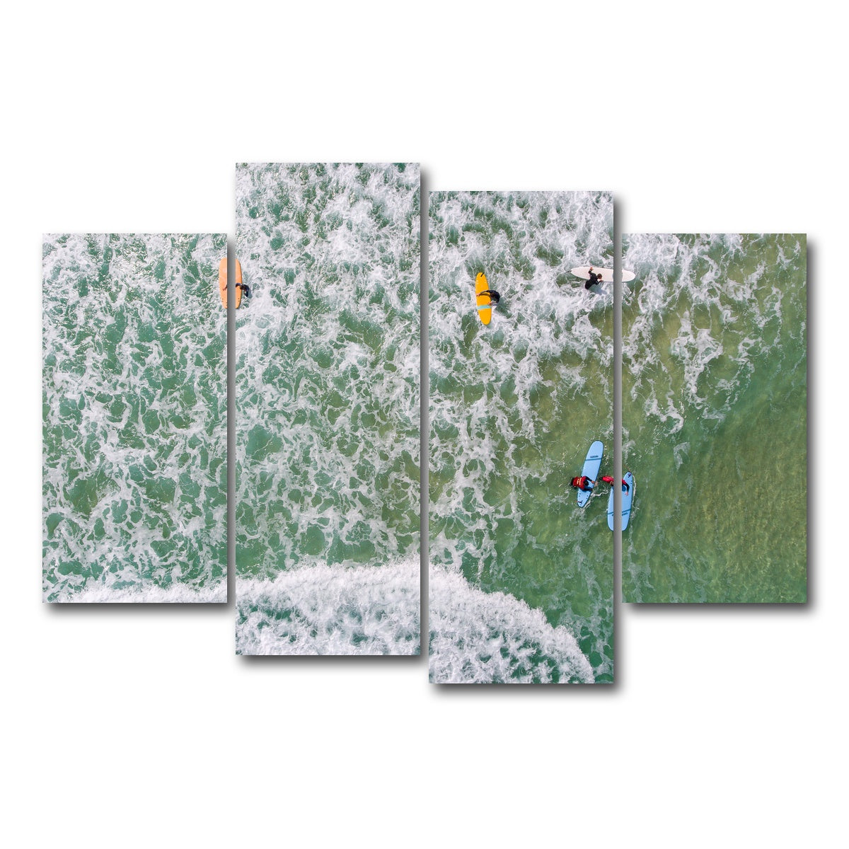 AUTO-MOCKUP WHITE | Beach Gang | 4 Piece | Gallery Wrap Canvas | group=4_short