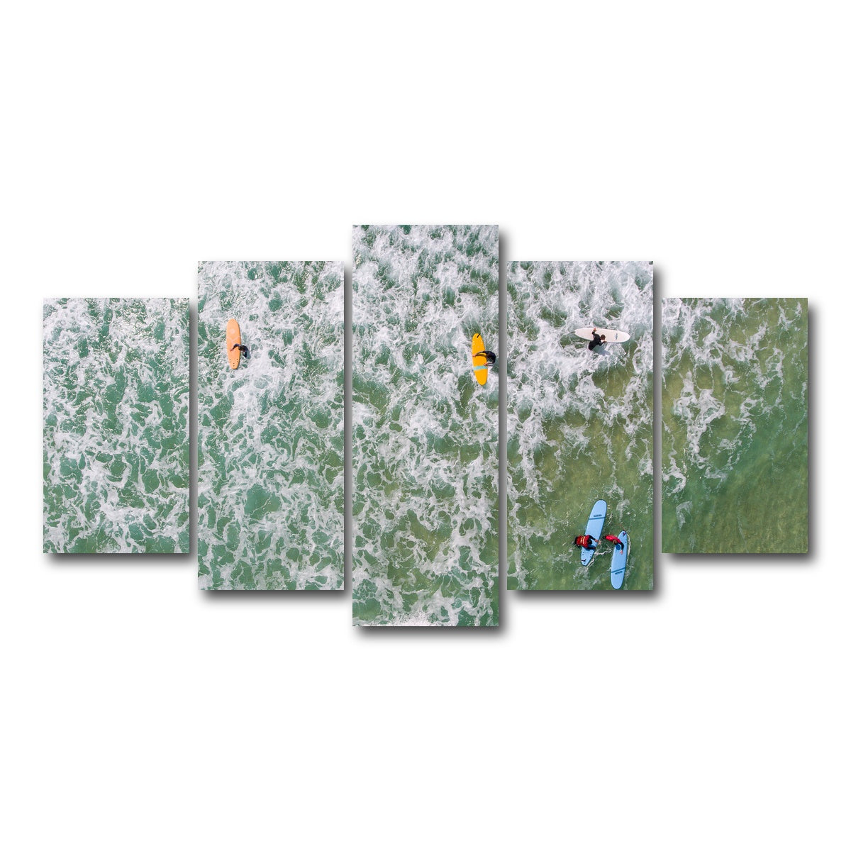 AUTO-MOCKUP WHITE | Beach Gang | 5 Piece | Gallery Wrap Canvas | group=5_normal