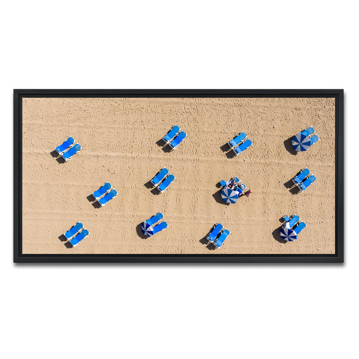 AUTO-MOCKUP WHITE | Beach Goers | 1 Piece | Black Framed Canvas | group=2x1