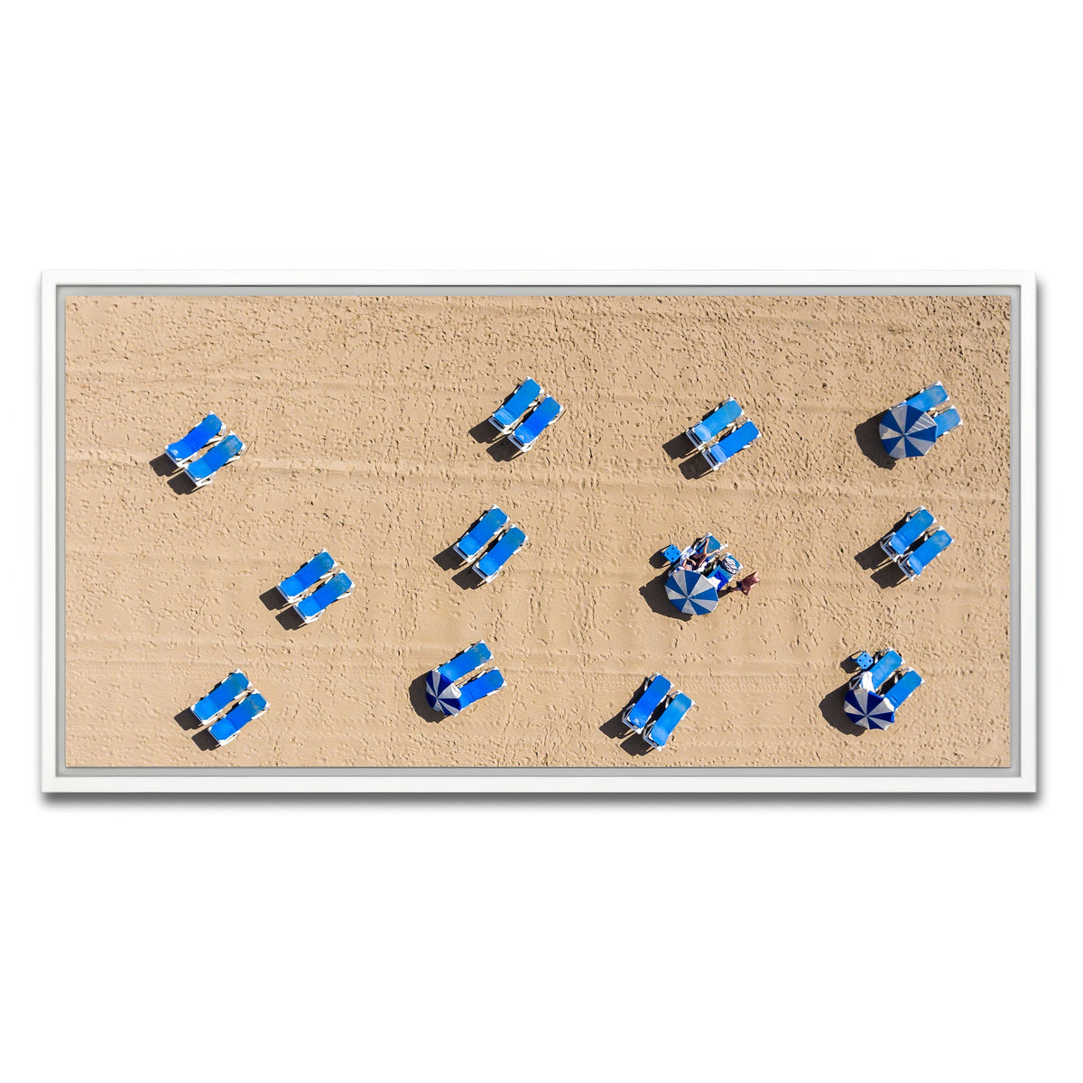 AUTO-MOCKUP WHITE | Beach Goers | 1 Piece | White Framed Canvas | group=2x1