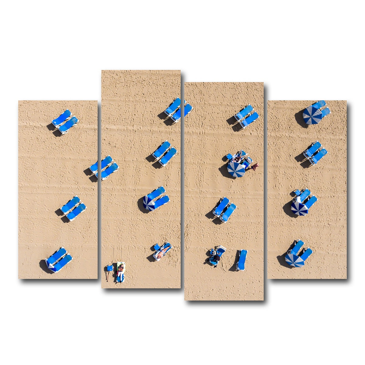 AUTO-MOCKUP WHITE | Beach Goers | 4 Piece | Gallery Wrap Canvas | group=4_normal
