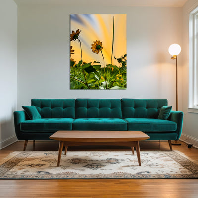 AUTO-MOCKUP ROOM | Beach Sunflowers