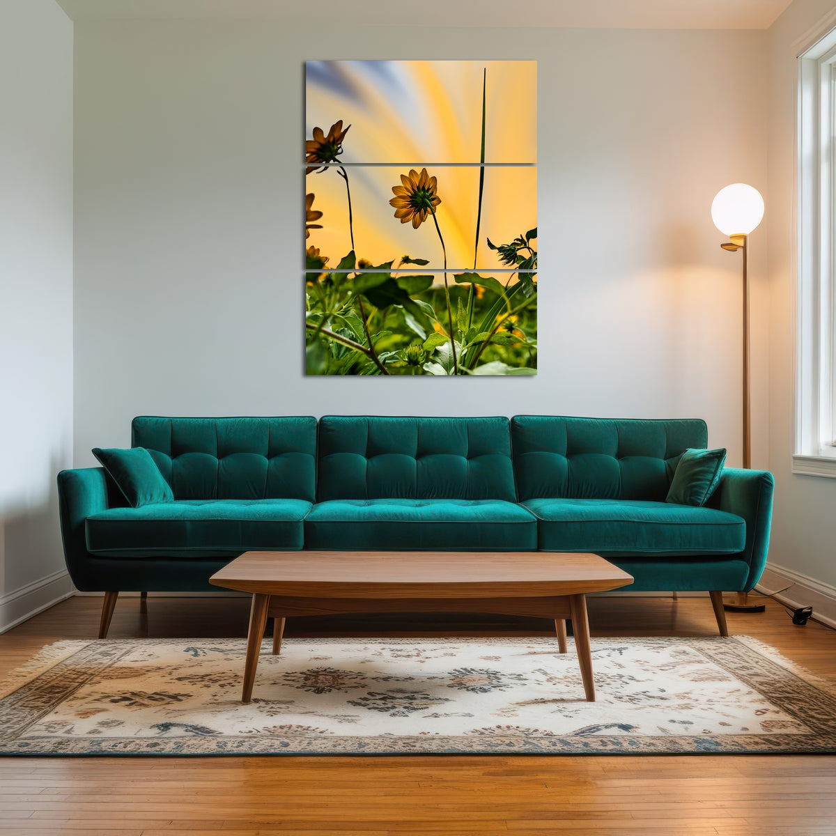 AUTO-MOCKUP ROOM | Beach Sunflowers