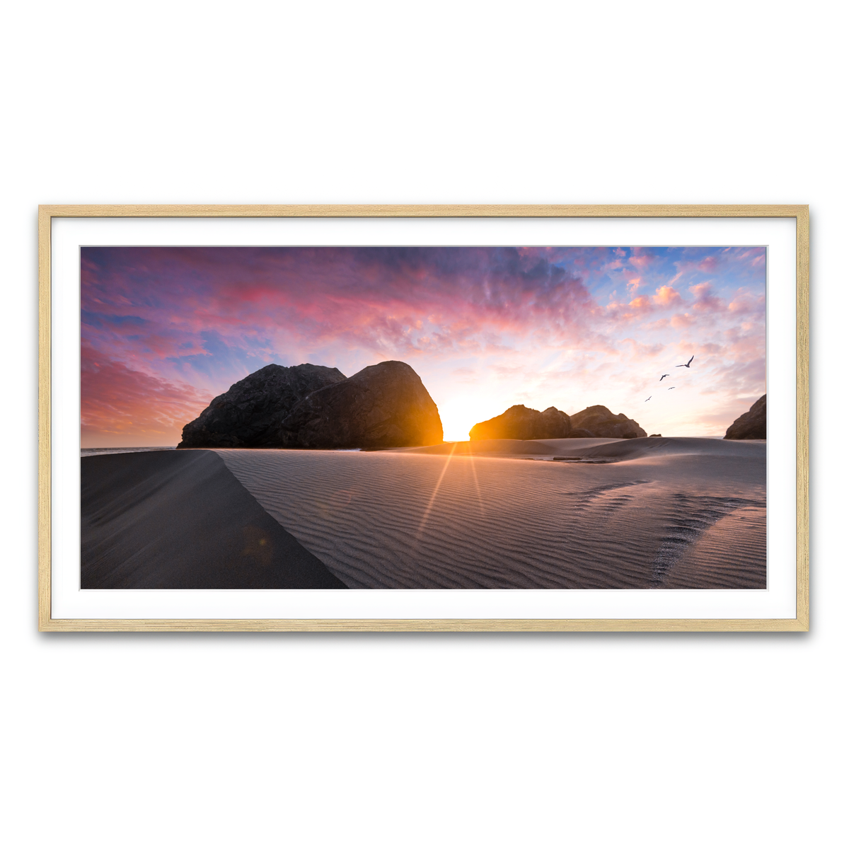 Framed Print 2x1 Natural