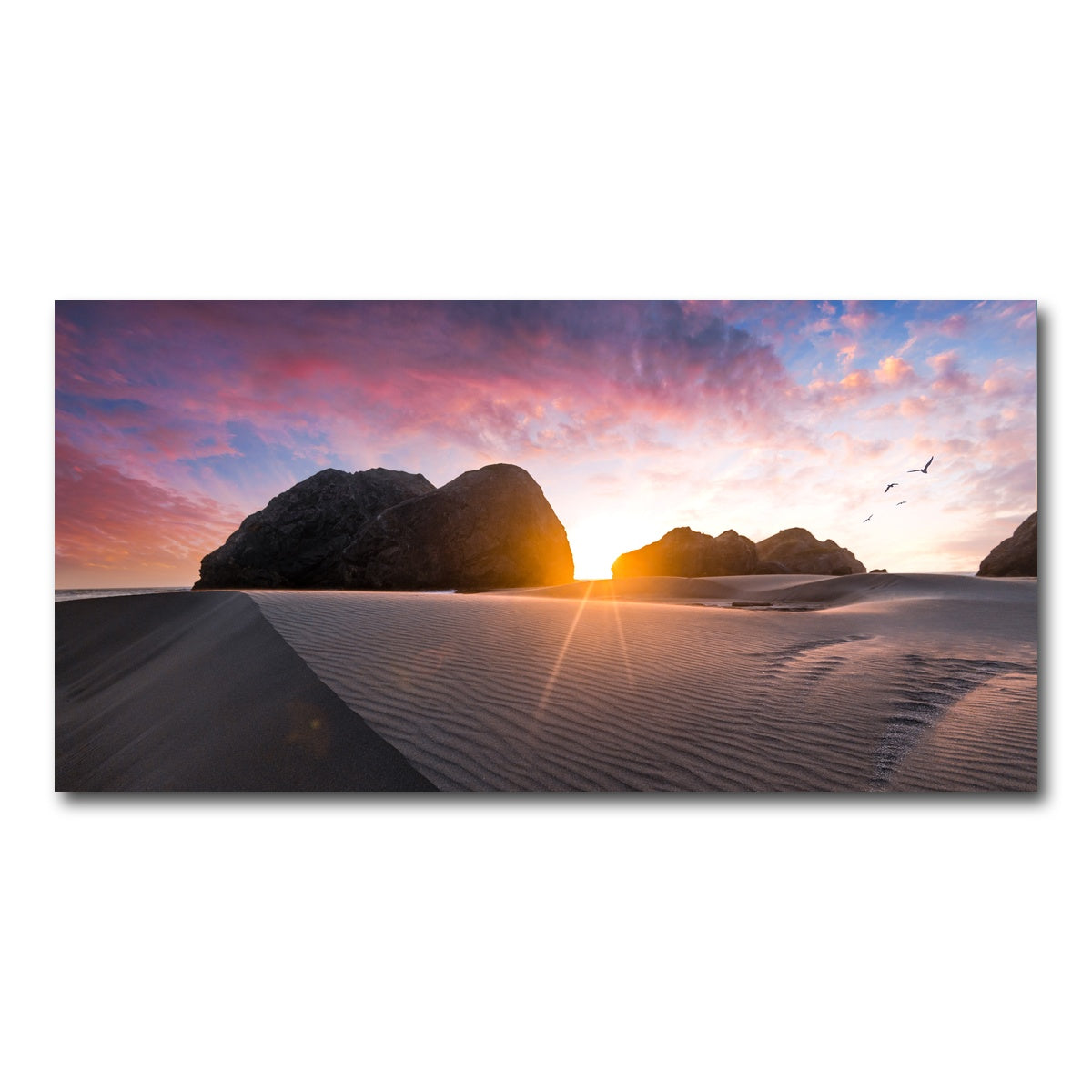 AUTO-MOCKUP WHITE | Beach Sunset | 1 Piece | Gallery Wrap Canvas | group=2x1
