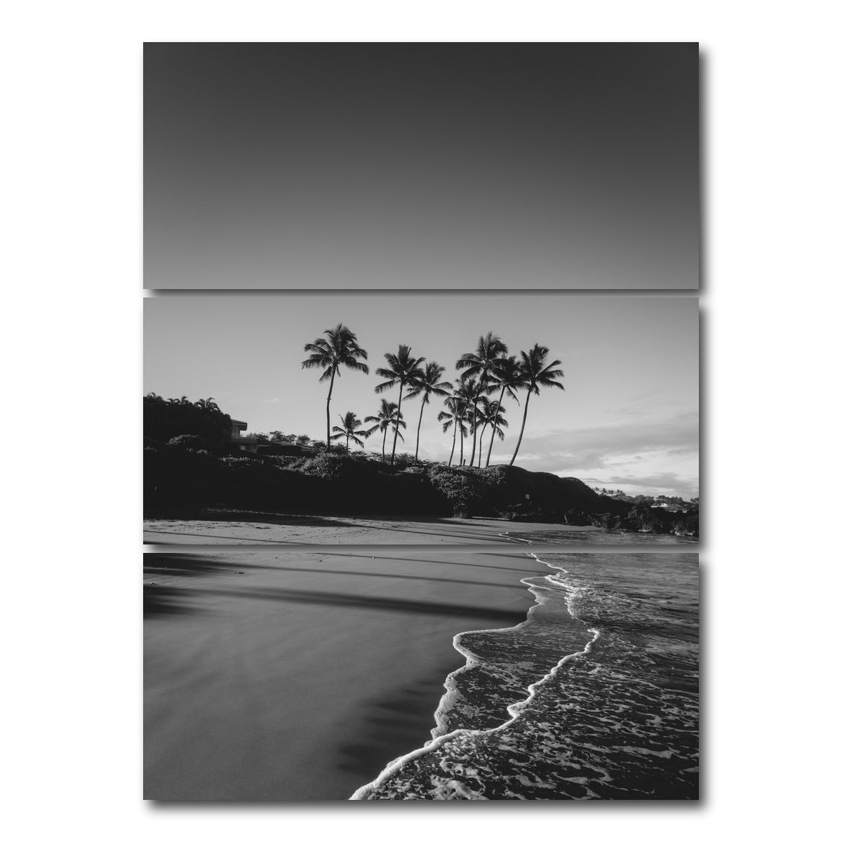 AUTO-MOCKUP WHITE | Beach Walk | 3 Piece | Gallery Wrap Canvas | group=8x18_stacked