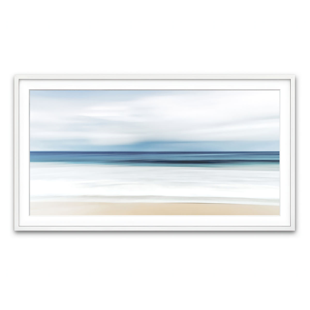 Framed Print 2x1 White