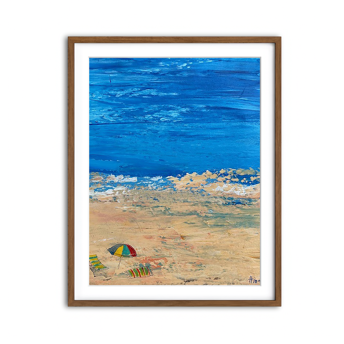 Framed Print 3x4 Walnut