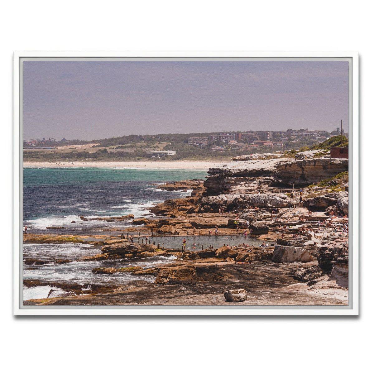 AUTO-MOCKUP WHITE | Beach days | 1 Piece | White Framed Canvas | group=4x3