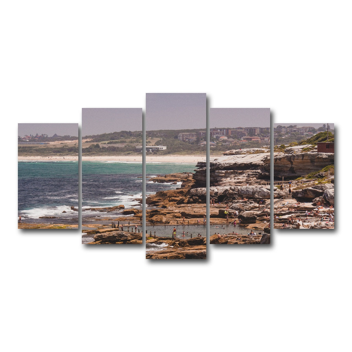 AUTO-MOCKUP WHITE | Beach days | 5 Piece | Gallery Wrap Canvas | group=5_normal