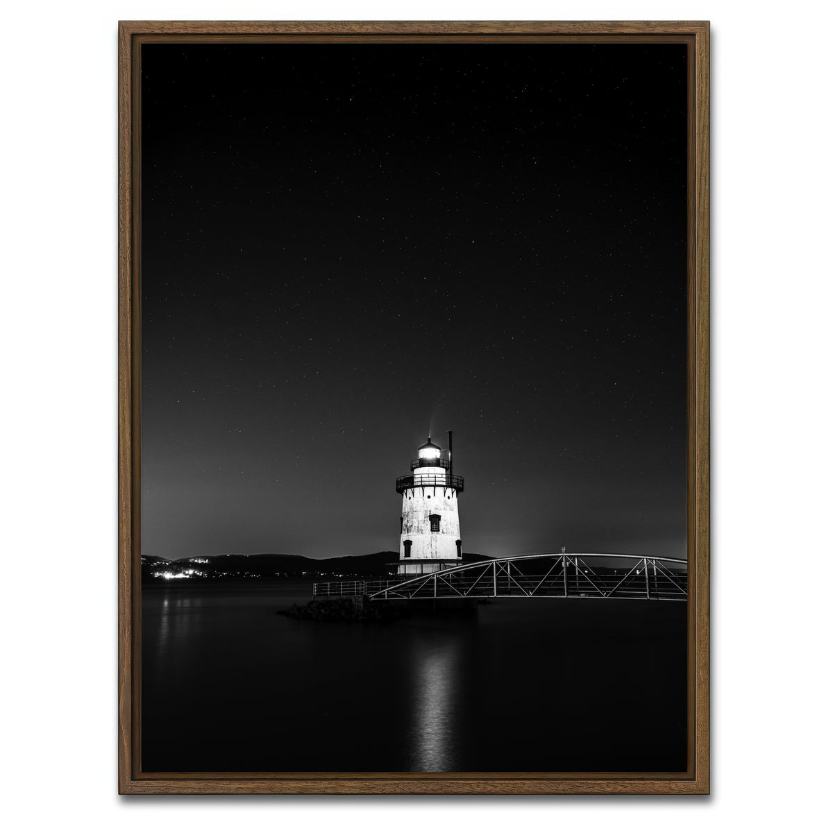 AUTO-MOCKUP WHITE | Beacon in the Stars | 1 Piece | Walnut Framed Canvas | group=3x4