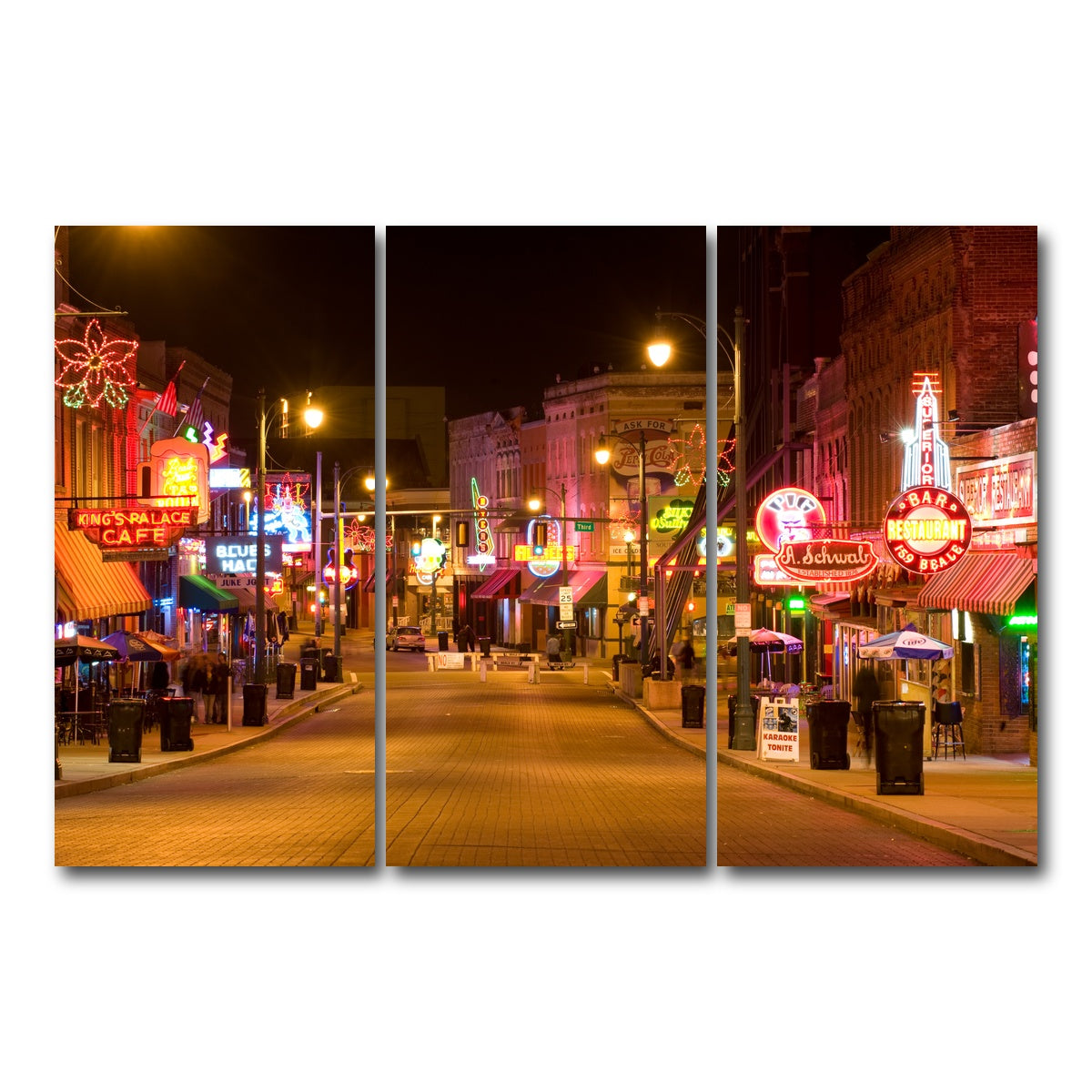 AUTO-MOCKUP WHITE | Beale Street | 3 Piece | Gallery Wrap Canvas | group=12x24