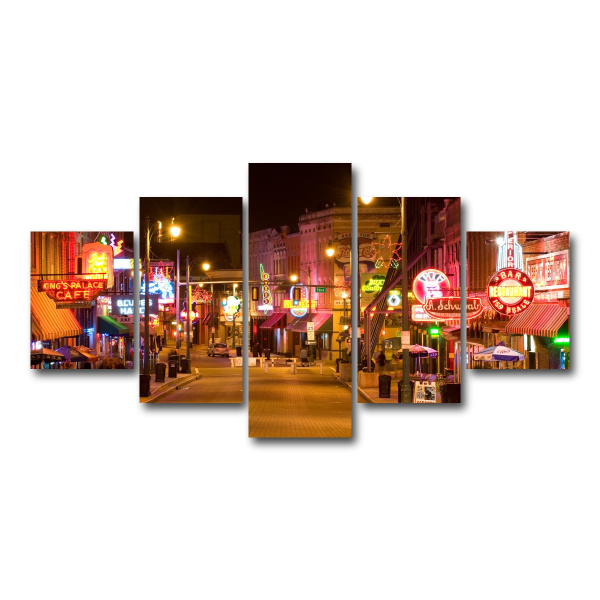AUTO-MOCKUP WHITE | Beale Street | 5 Piece | Gallery Wrap Canvas | group=5_short