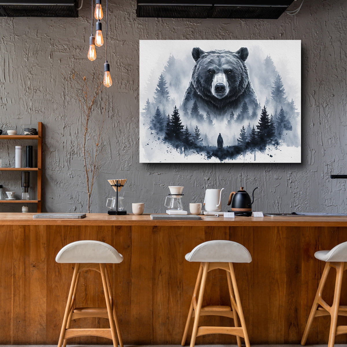 Bear Forest Wall Art