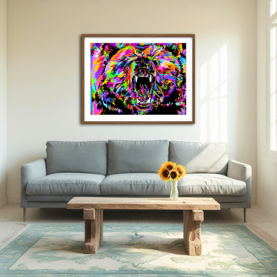 AUTO-MOCKUP ROOM | Bear Drome Wall Art