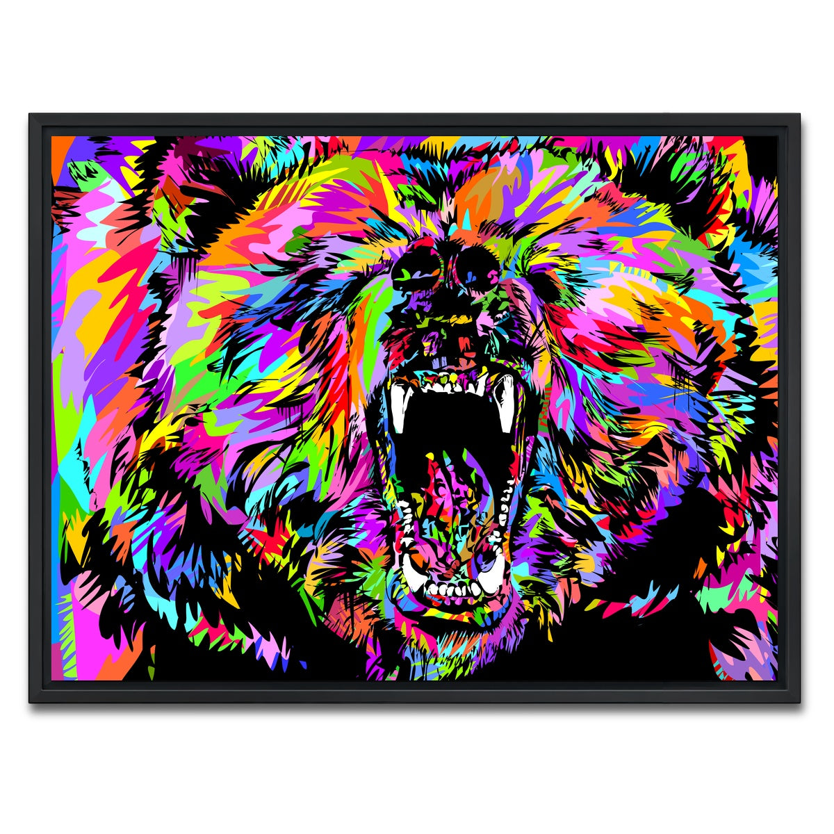 AUTO-MOCKUP WHITE | Bear Drome | 1 Piece | Black Framed Canvas | group=4x3