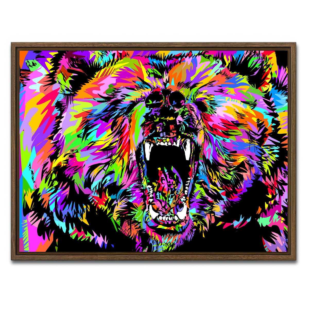 AUTO-MOCKUP WHITE | Bear Drome | 1 Piece | Walnut Framed Canvas | group=4x3