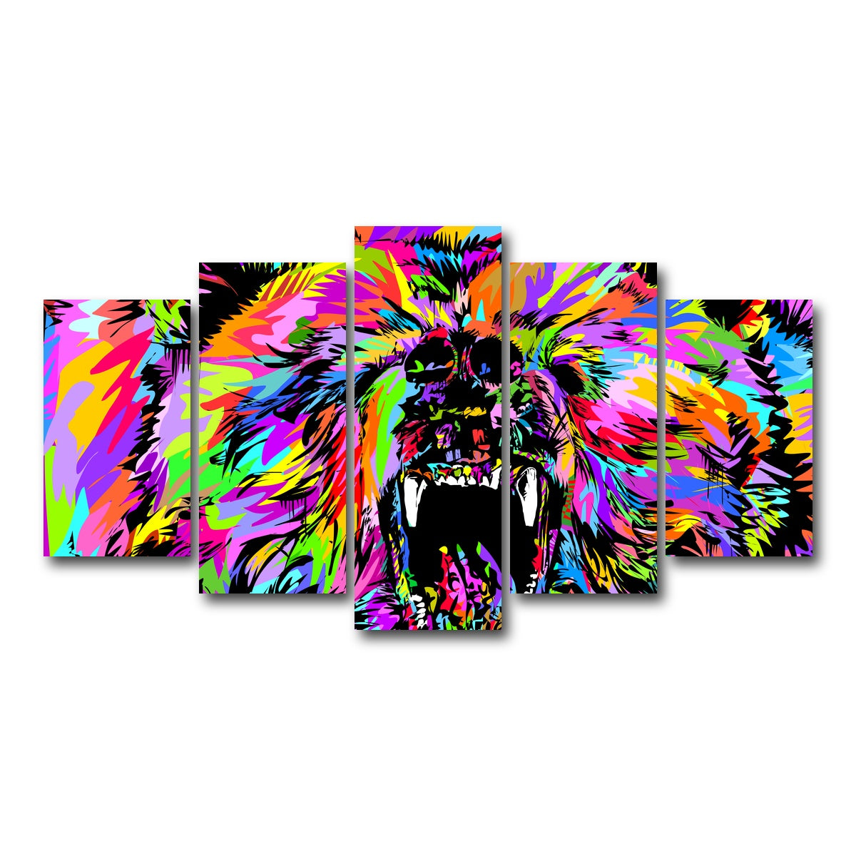 AUTO-MOCKUP WHITE | Bear Drome | 5 Piece | Gallery Wrap Canvas | group=5_normal