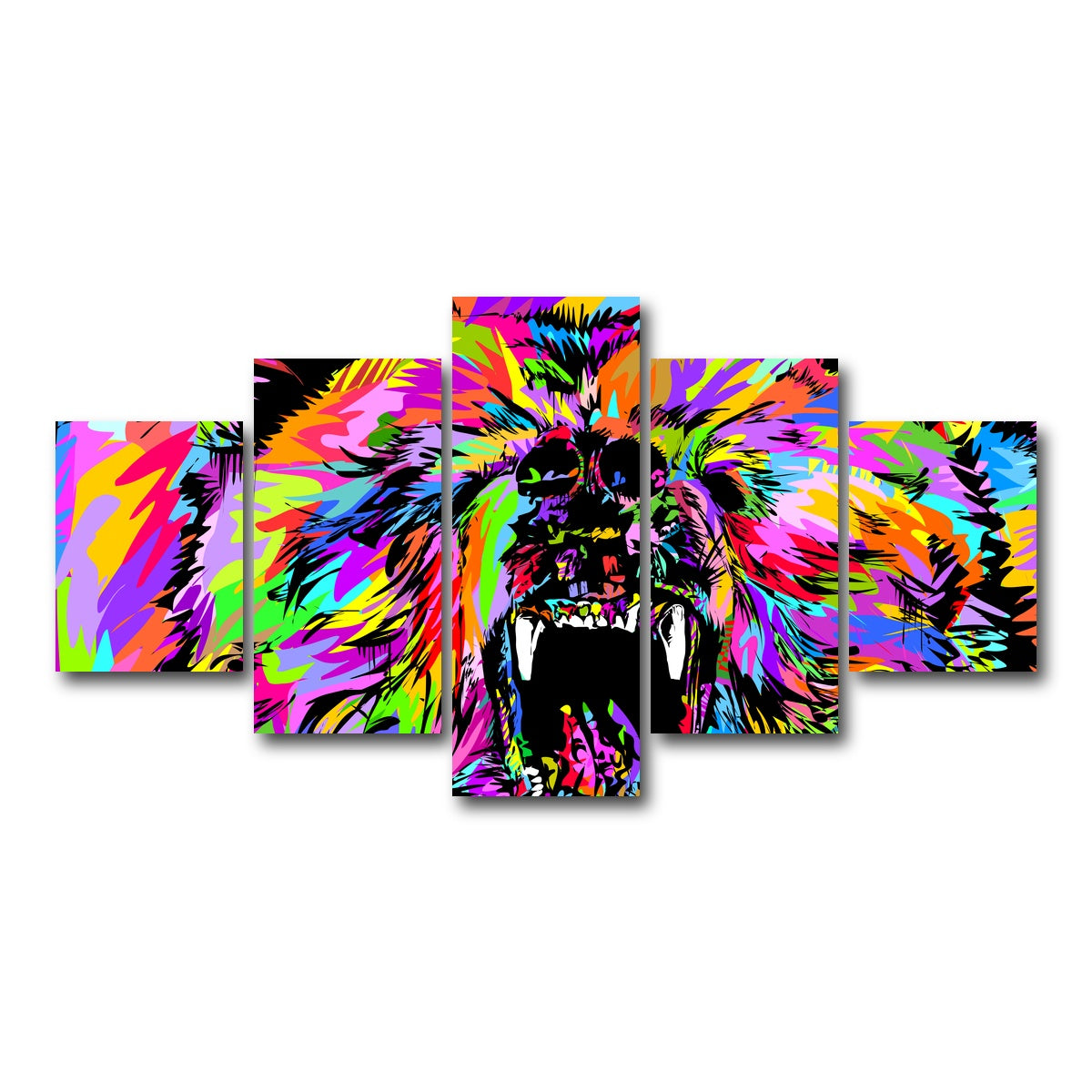 AUTO-MOCKUP WHITE | Bear Drome | 5 Piece | Gallery Wrap Canvas | group=5_short