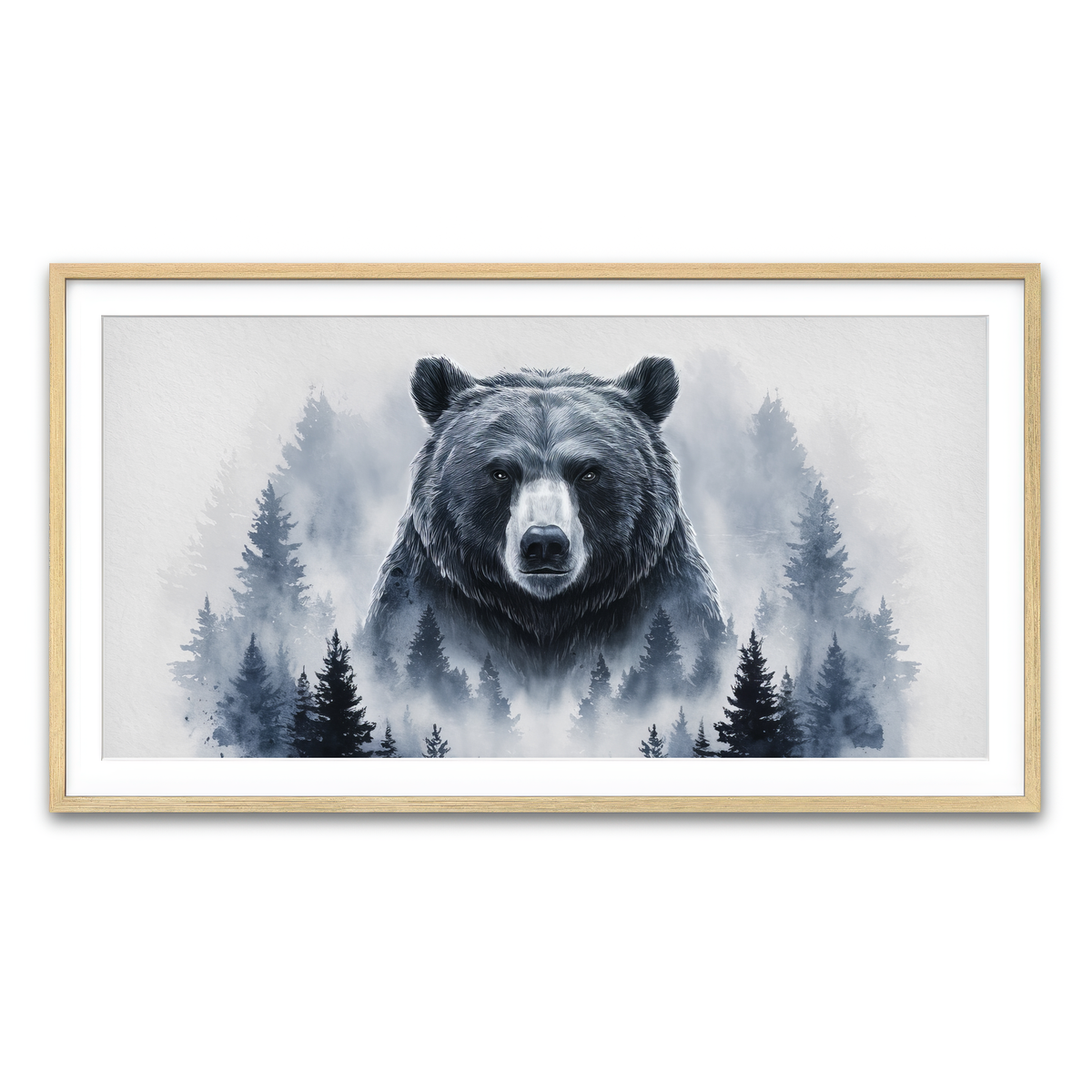 Framed Print 2x1 Natural