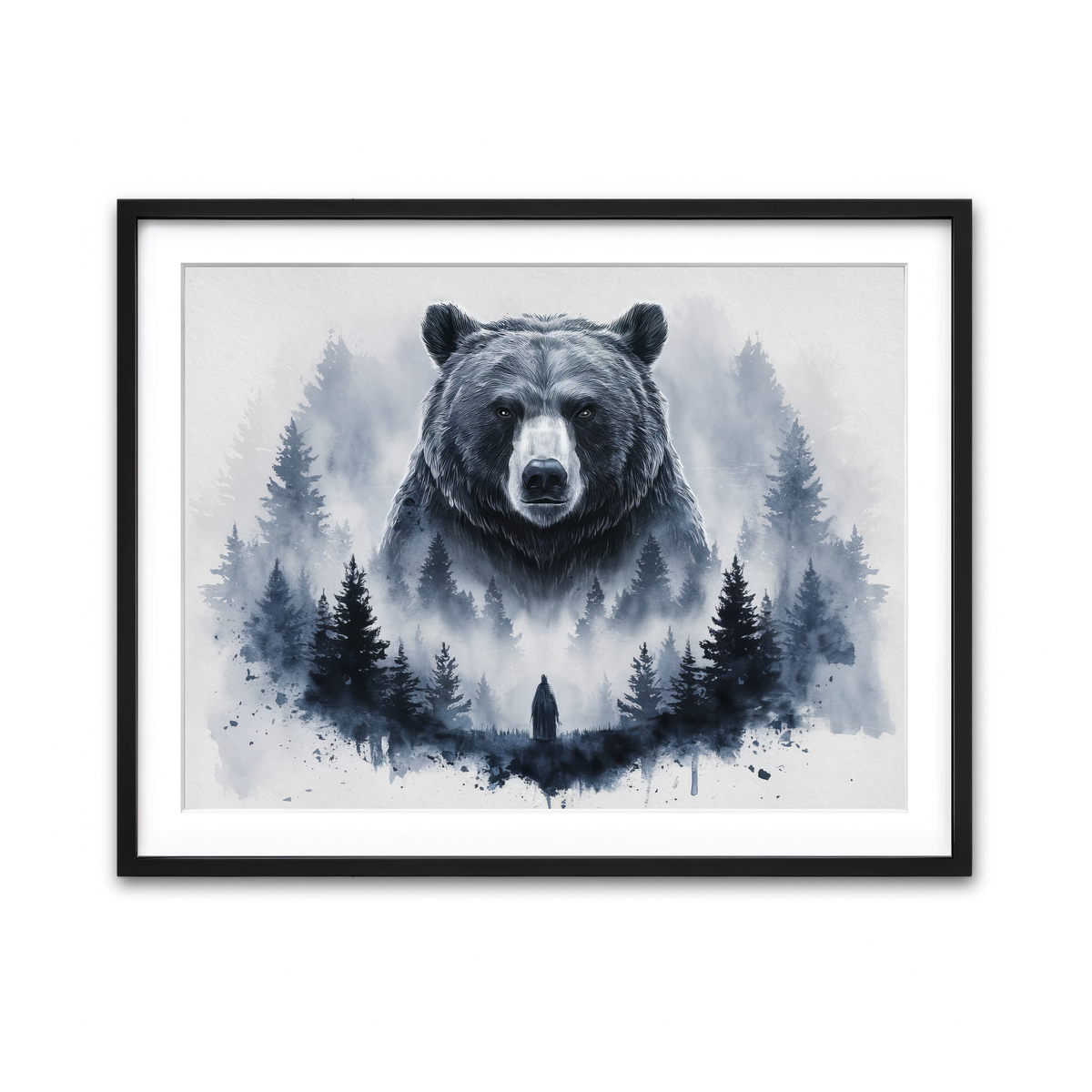 Framed Print 4x3 Black