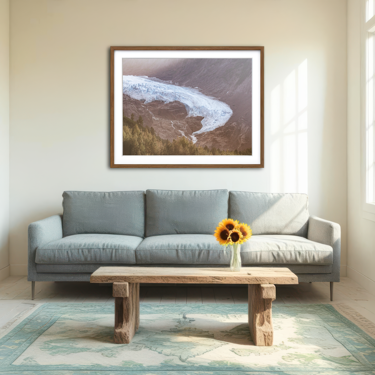 AUTO-MOCKUP ROOM | Bear Glacier Wall Art