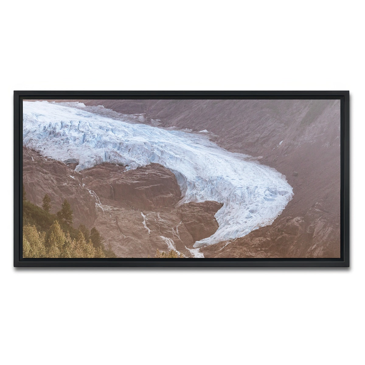 AUTO-MOCKUP WHITE | Bear Glacier | 1 Piece | Black Framed Canvas | group=2x1