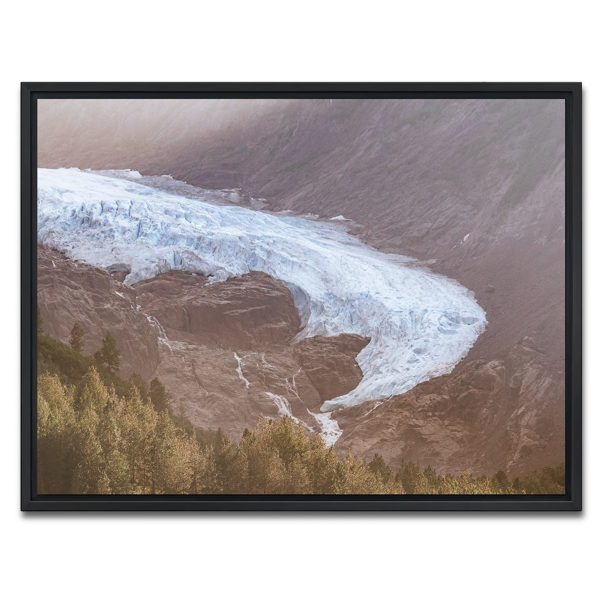 AUTO-MOCKUP WHITE | Bear Glacier | 1 Piece | Black Framed Canvas | group=4x3