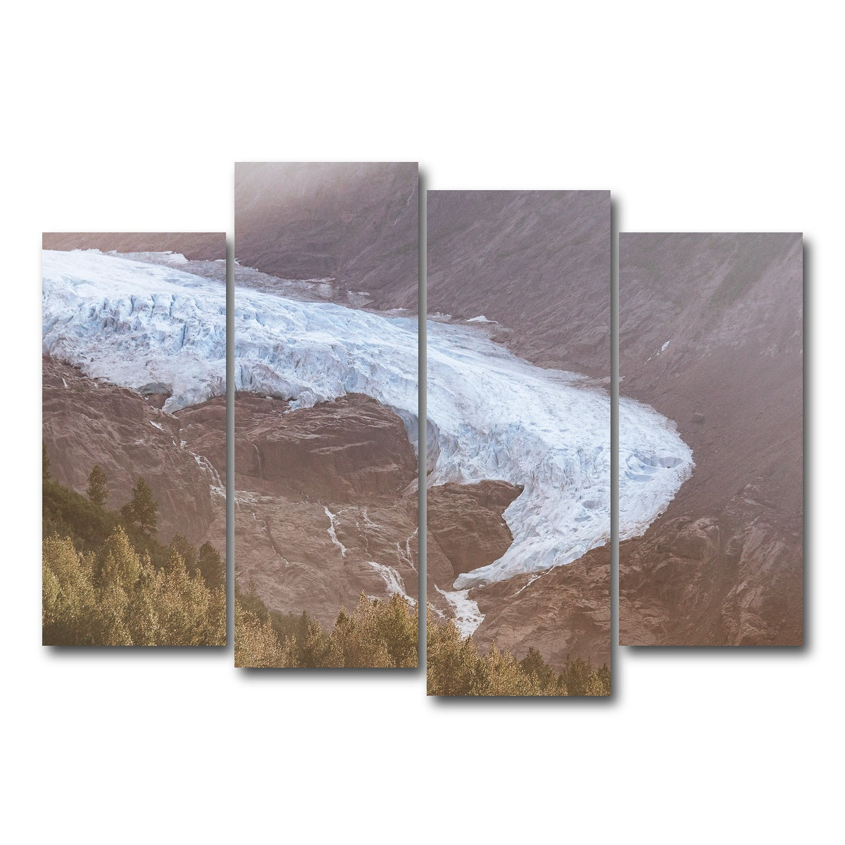 AUTO-MOCKUP WHITE | Bear Glacier | 4 Piece | Gallery Wrap Canvas | group=4_normal