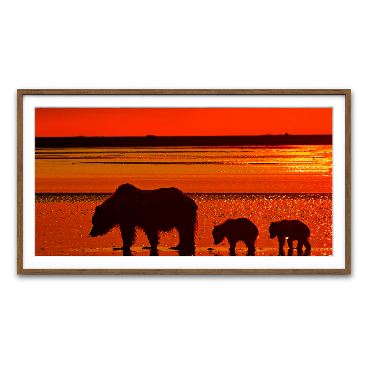 Framed Print 2x1 Walnut