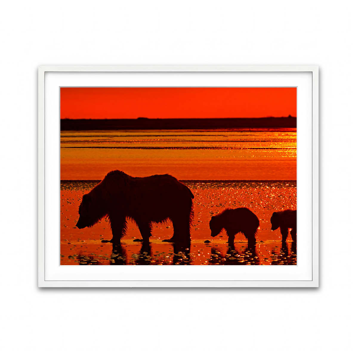 Framed Print 4x3 White
