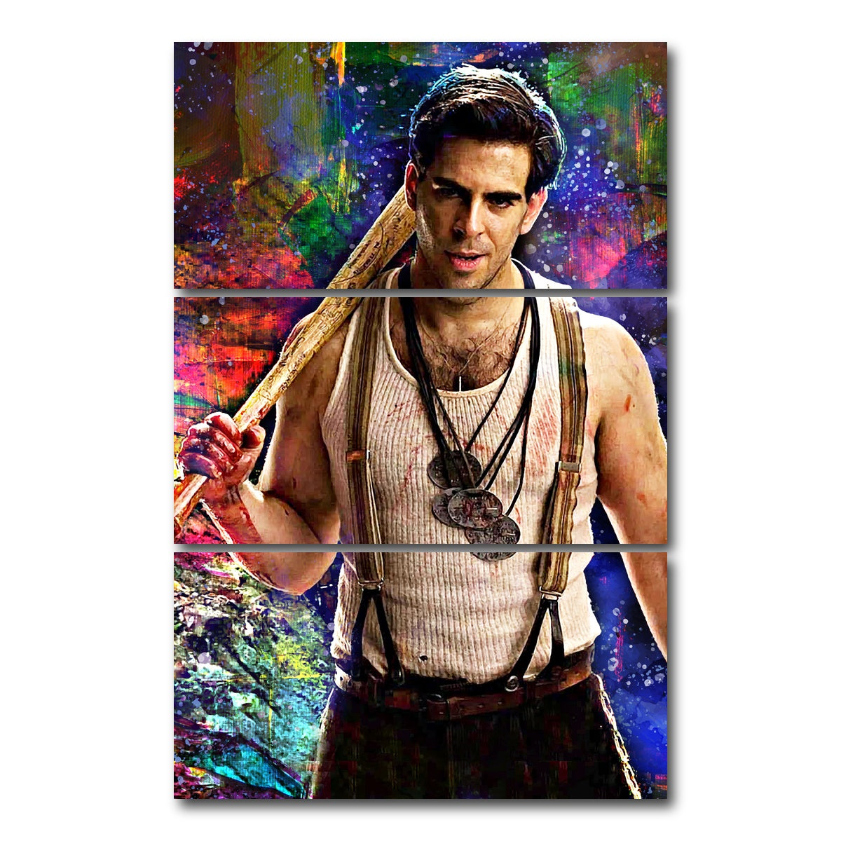 AUTO-MOCKUP WHITE | Bear Jew | 3 Piece | Gallery Wrap Canvas | group=12x24_stacked