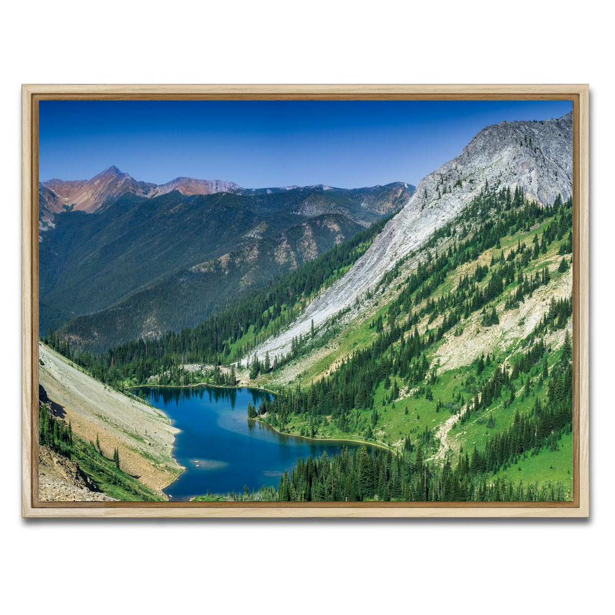 AUTO-MOCKUP WHITE | Bear Lake | 1 Piece | Natural Framed Canvas | group=4x3