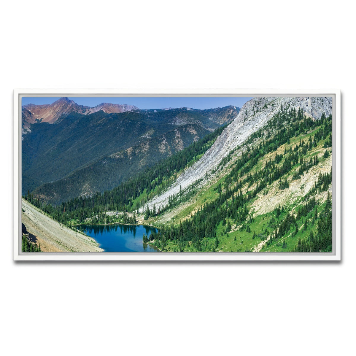 AUTO-MOCKUP WHITE | Bear Lake | 1 Piece | White Framed Canvas | group=2x1