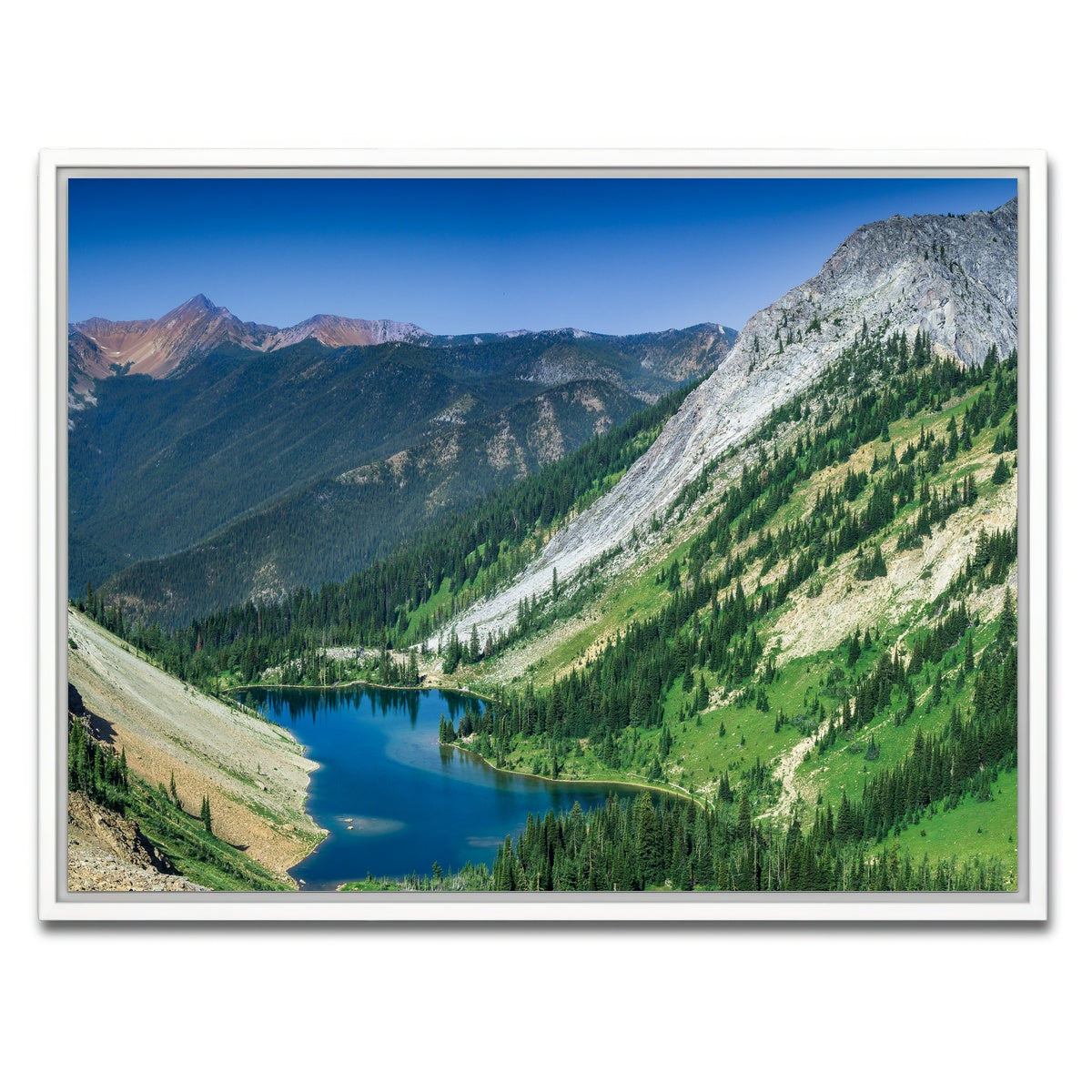 AUTO-MOCKUP WHITE | Bear Lake | 1 Piece | White Framed Canvas | group=4x3