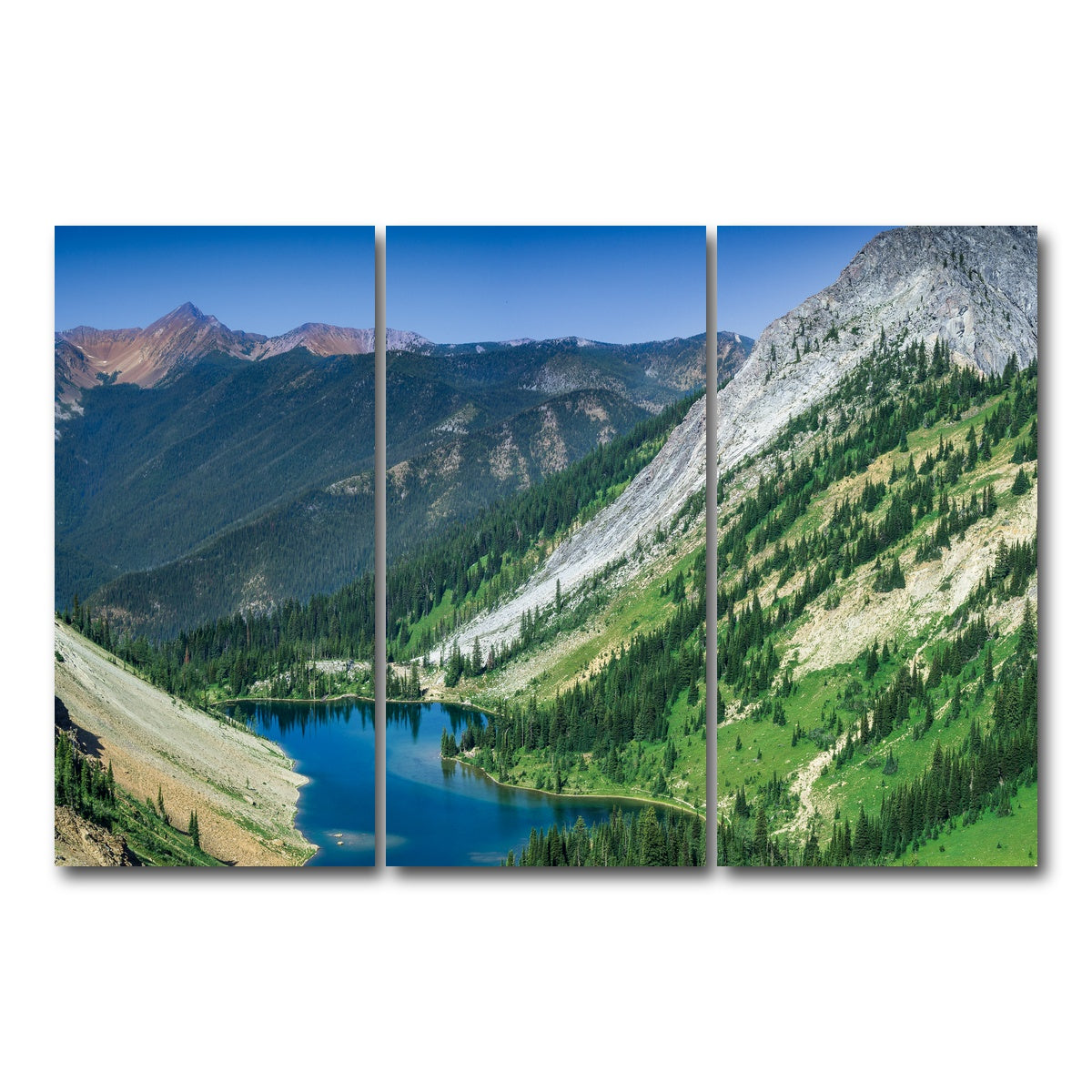 AUTO-MOCKUP WHITE | Bear Lake | 3 Piece | Gallery Wrap Canvas | group=12x24