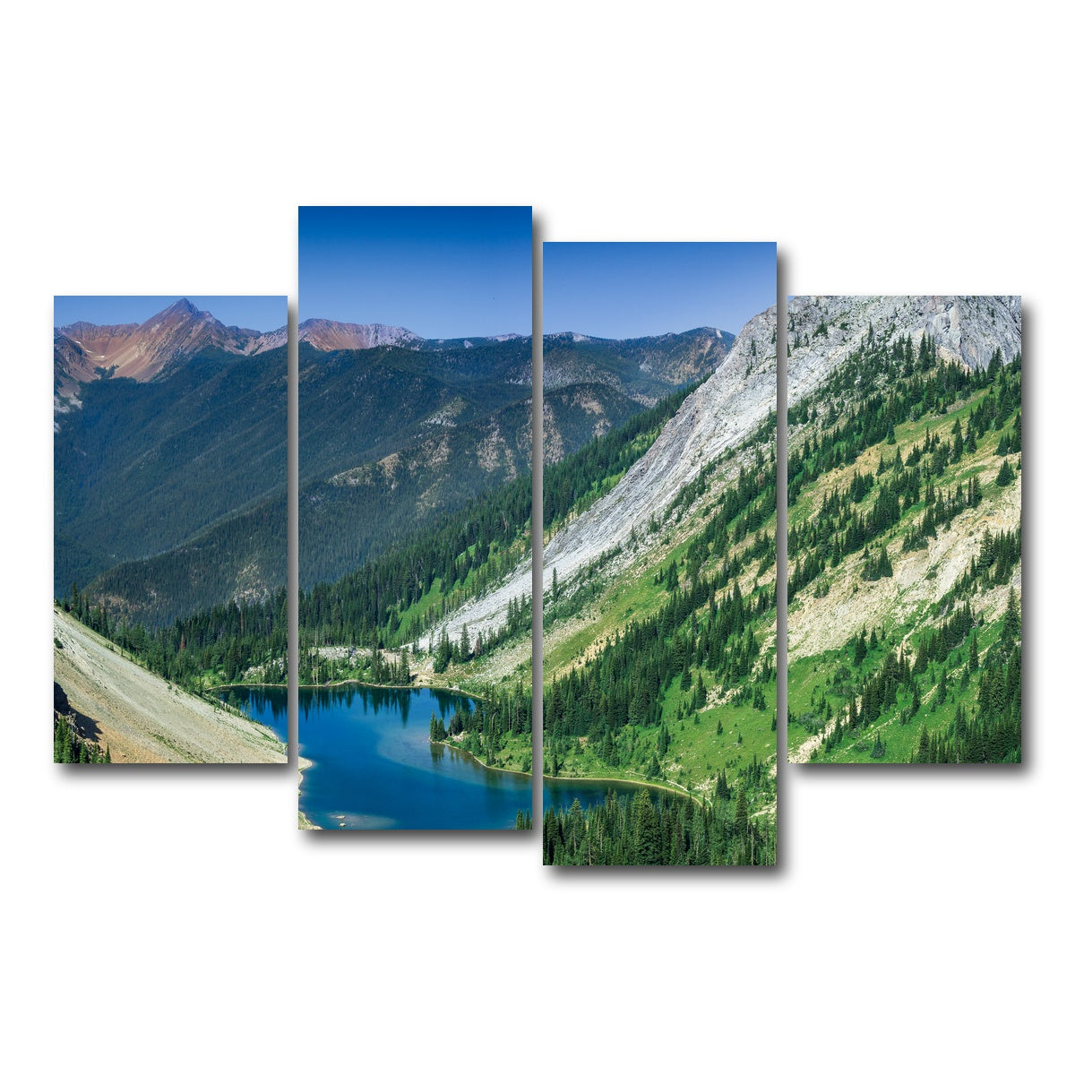 AUTO-MOCKUP WHITE | Bear Lake | 4 Piece | Gallery Wrap Canvas | group=4_short