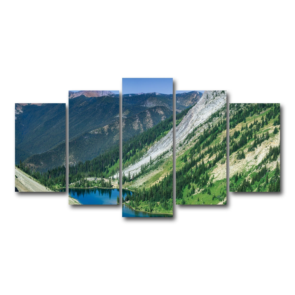 AUTO-MOCKUP WHITE | Bear Lake | 5 Piece | Gallery Wrap Canvas | group=5_normal