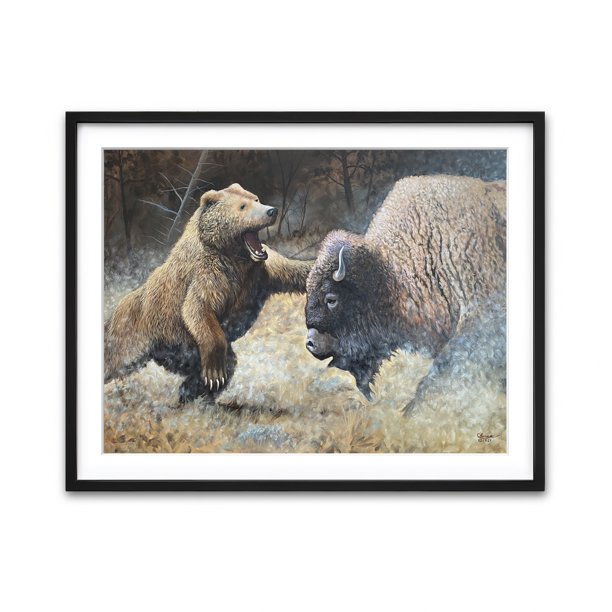 Framed Print 4x3 Black