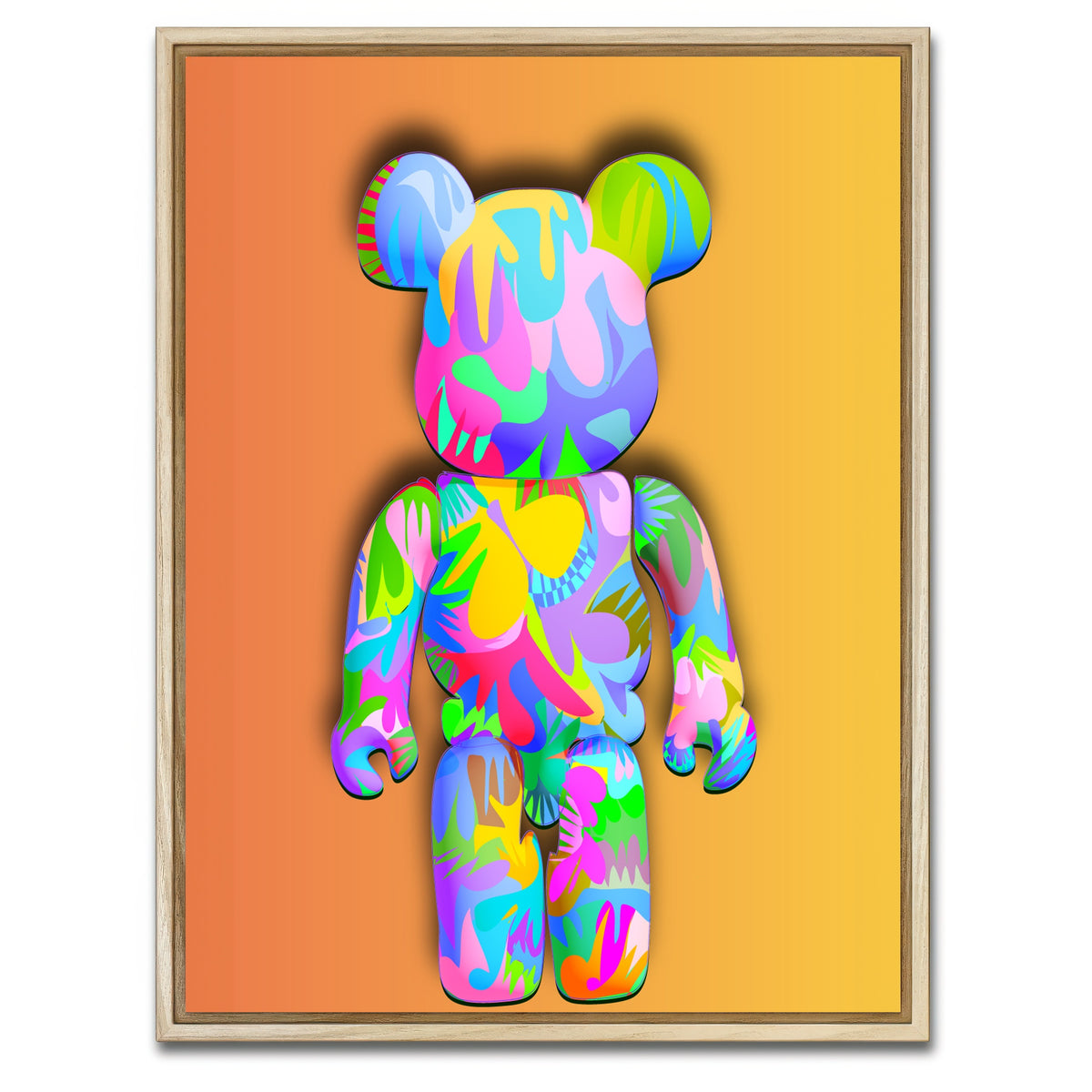 AUTO-MOCKUP WHITE | Bear brick | 1 Piece | Natural Framed Canvas | group=3x4