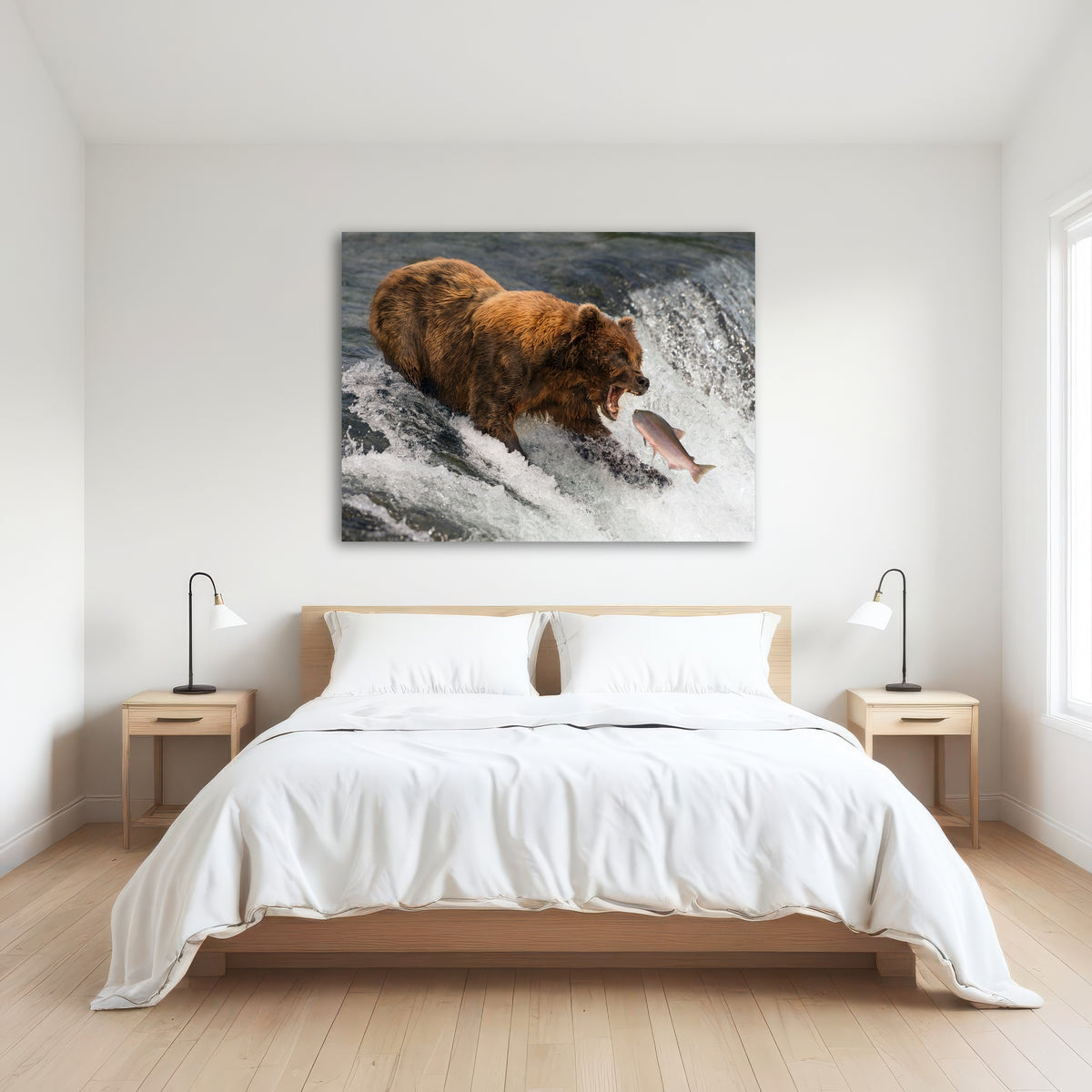 AUTO-MOCKUP ROOM | Bear catching Salmon