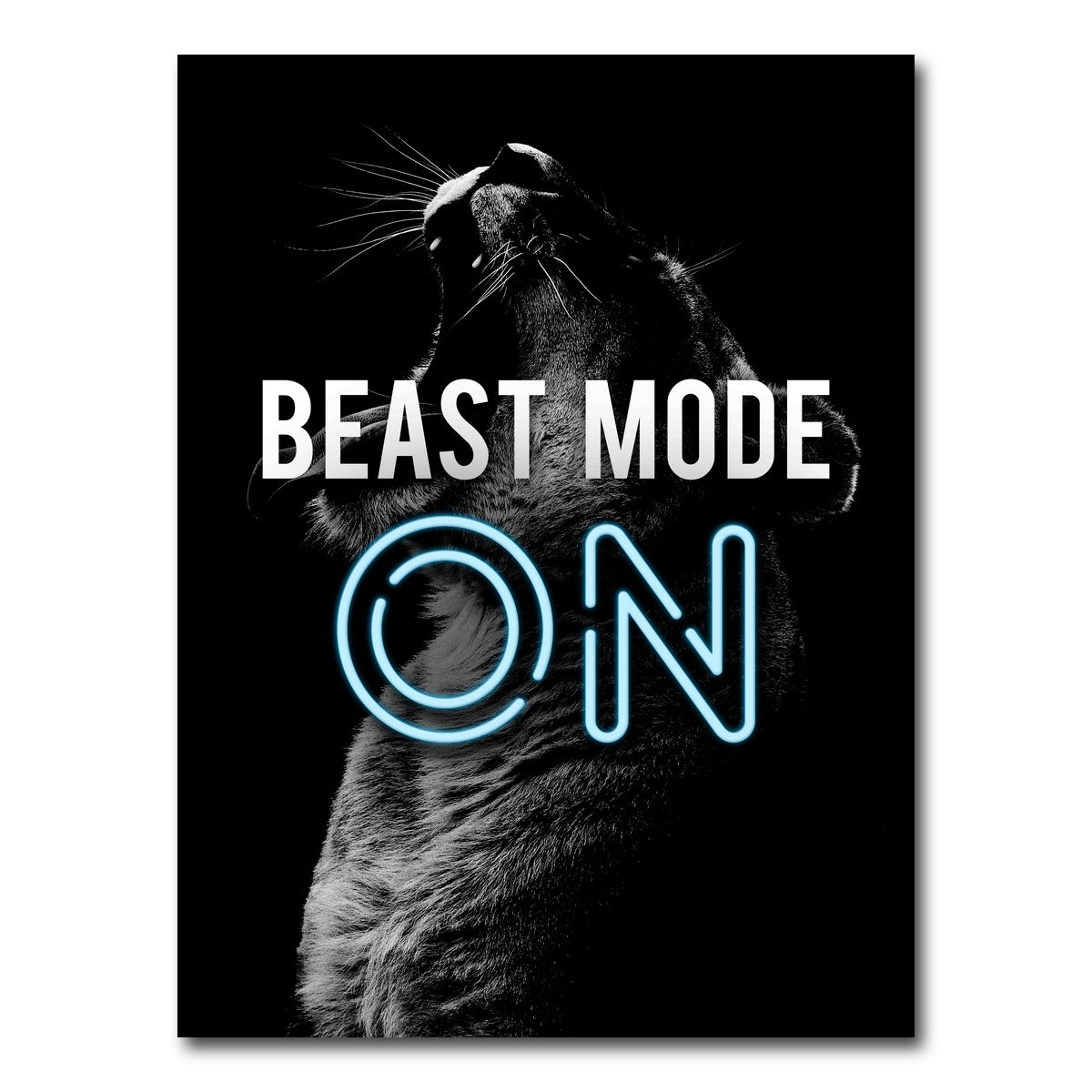 AUTO-MOCKUP WHITE | Beast mode | 1 Piece | Gallery Wrap Canvas | group=3x4