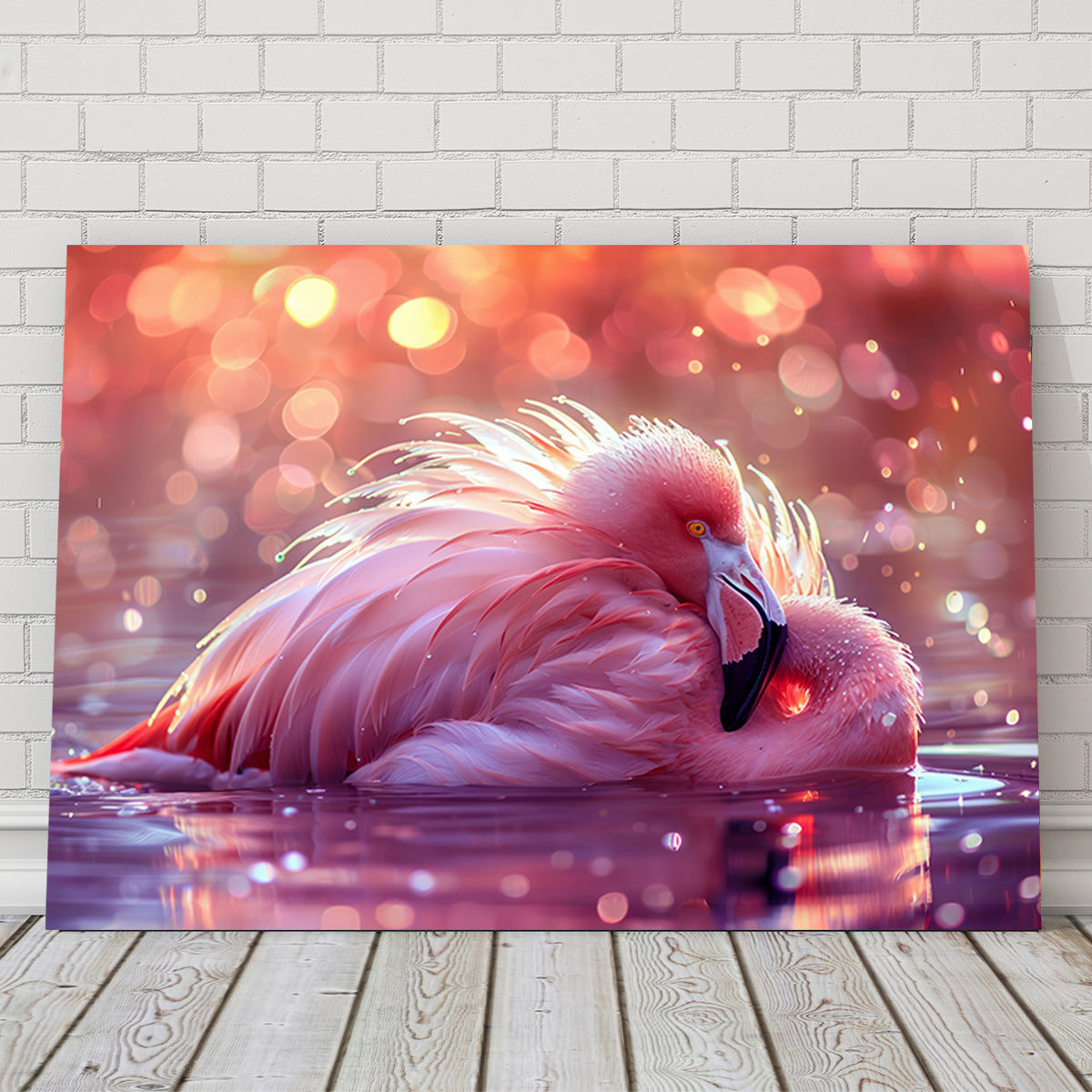 Beautiful Pink Flamingo Wall Art