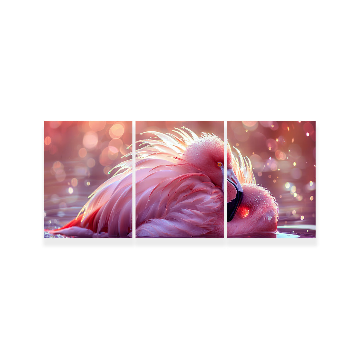 Beautiful Pink Flamingo Wall Art