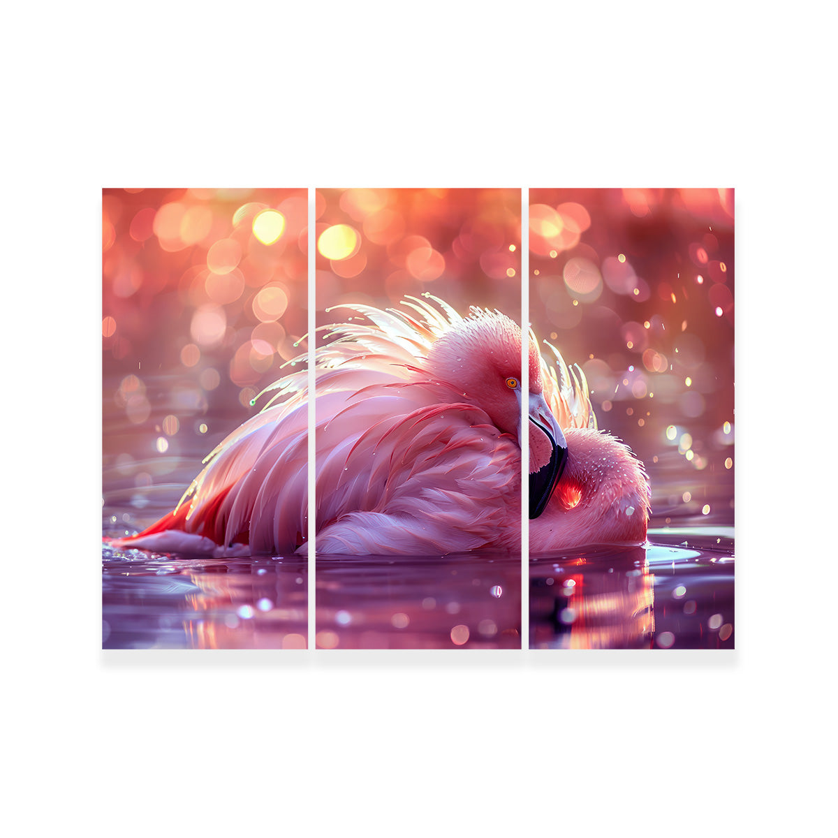 Beautiful Pink Flamingo Wall Art
