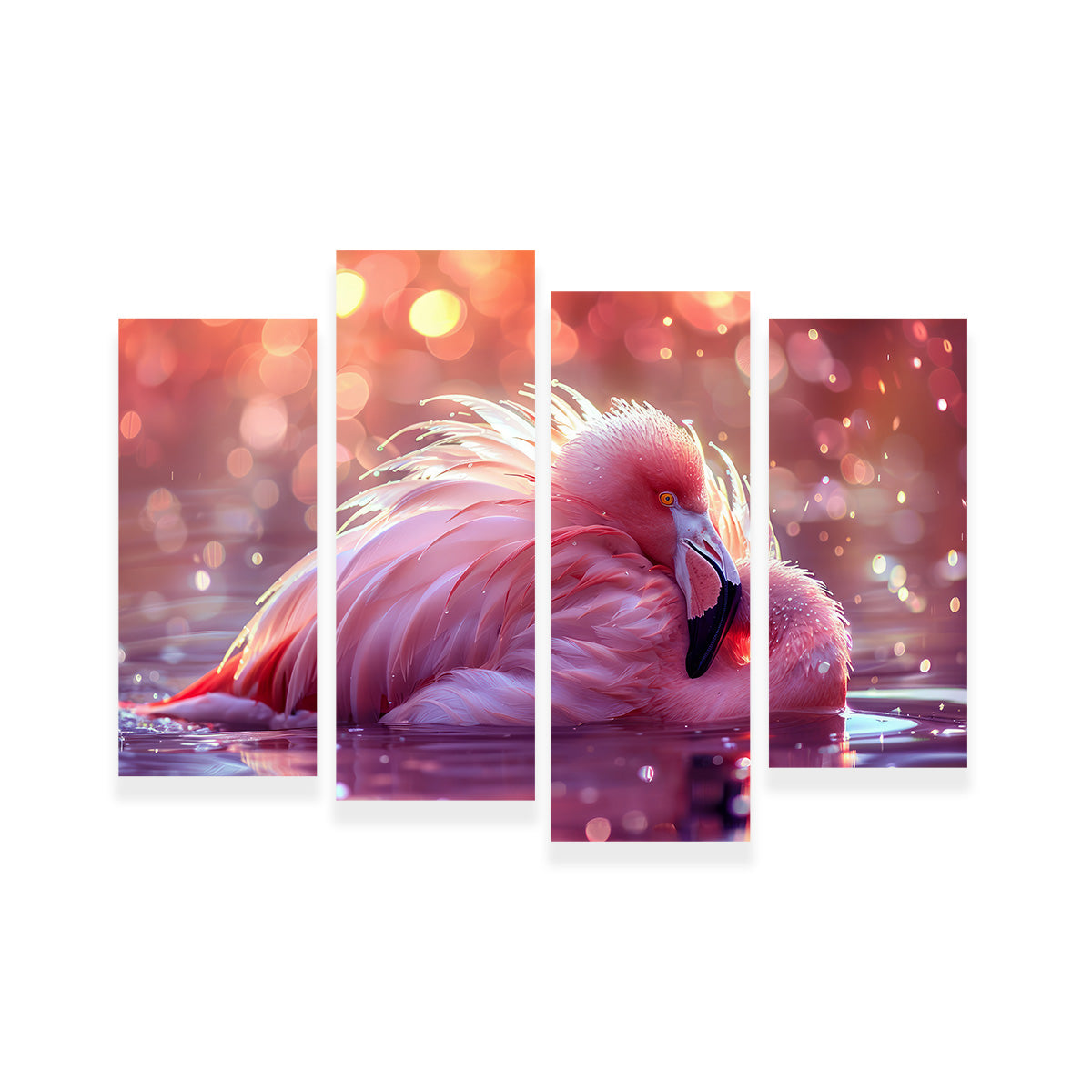 Beautiful Pink Flamingo Wall Art