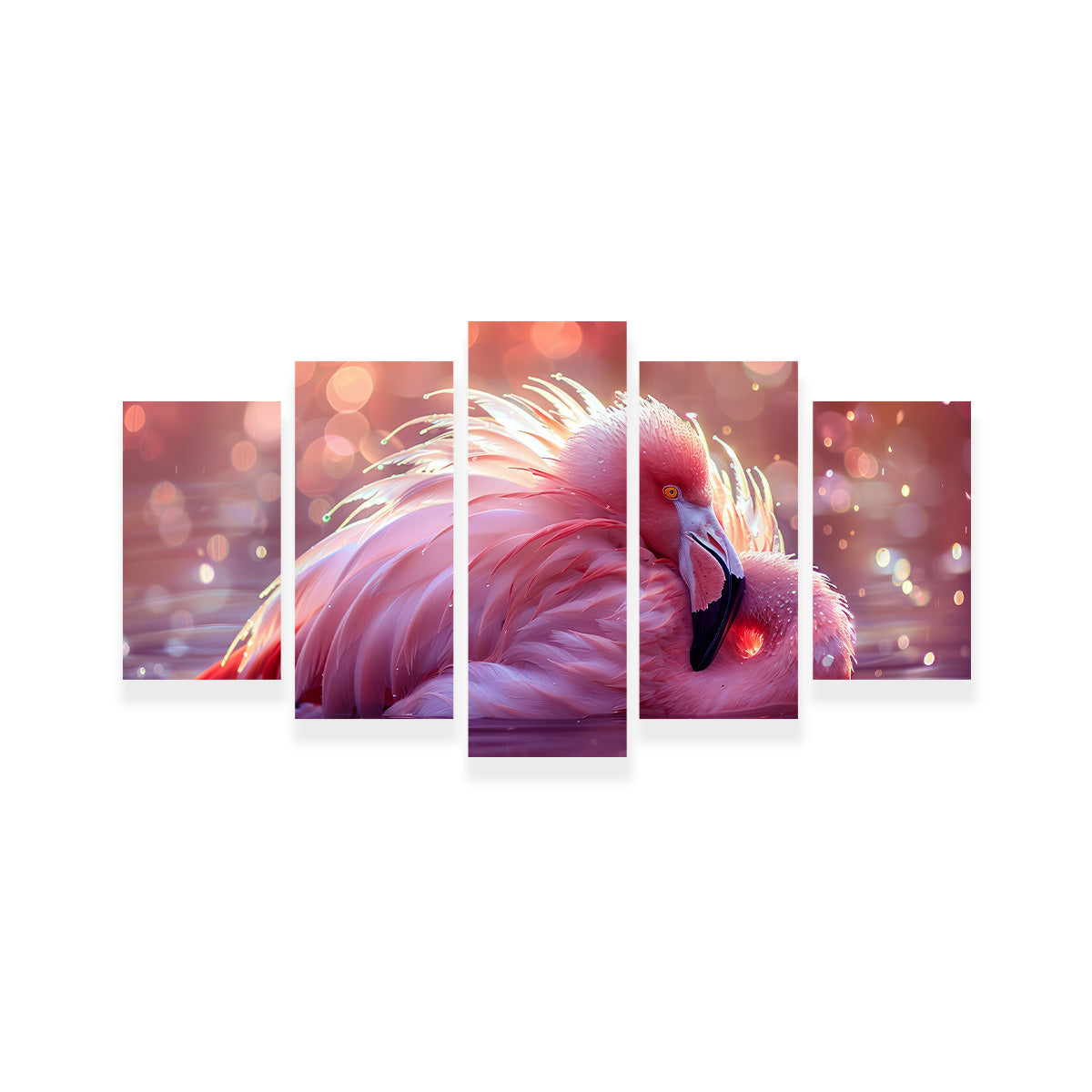 Beautiful Pink Flamingo Wall Art