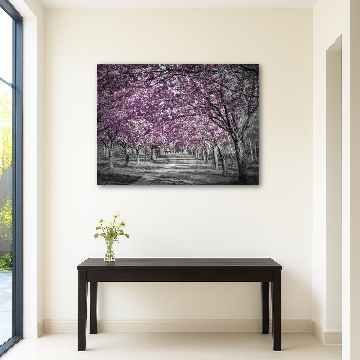 AUTO-MOCKUP ROOM | Beautiful cherry blossom alley in pink