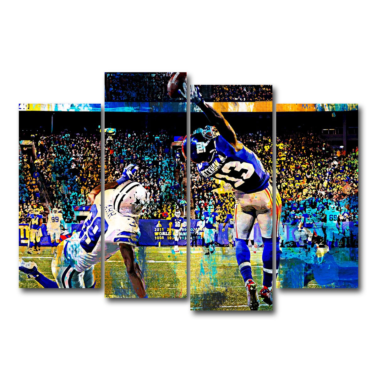 AUTO-MOCKUP WHITE | Beckham Jr. Catch | 4 Piece | Gallery Wrap Canvas | group=4_normal