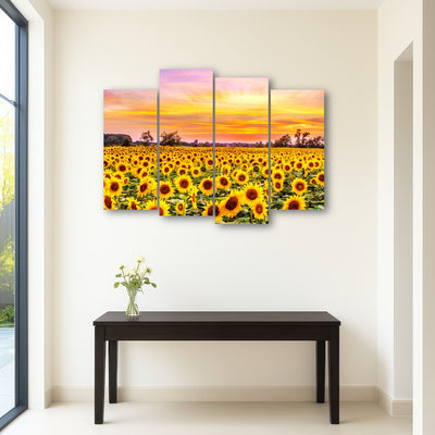 AUTO-MOCKUP ROOM | Bed of Sunflowers